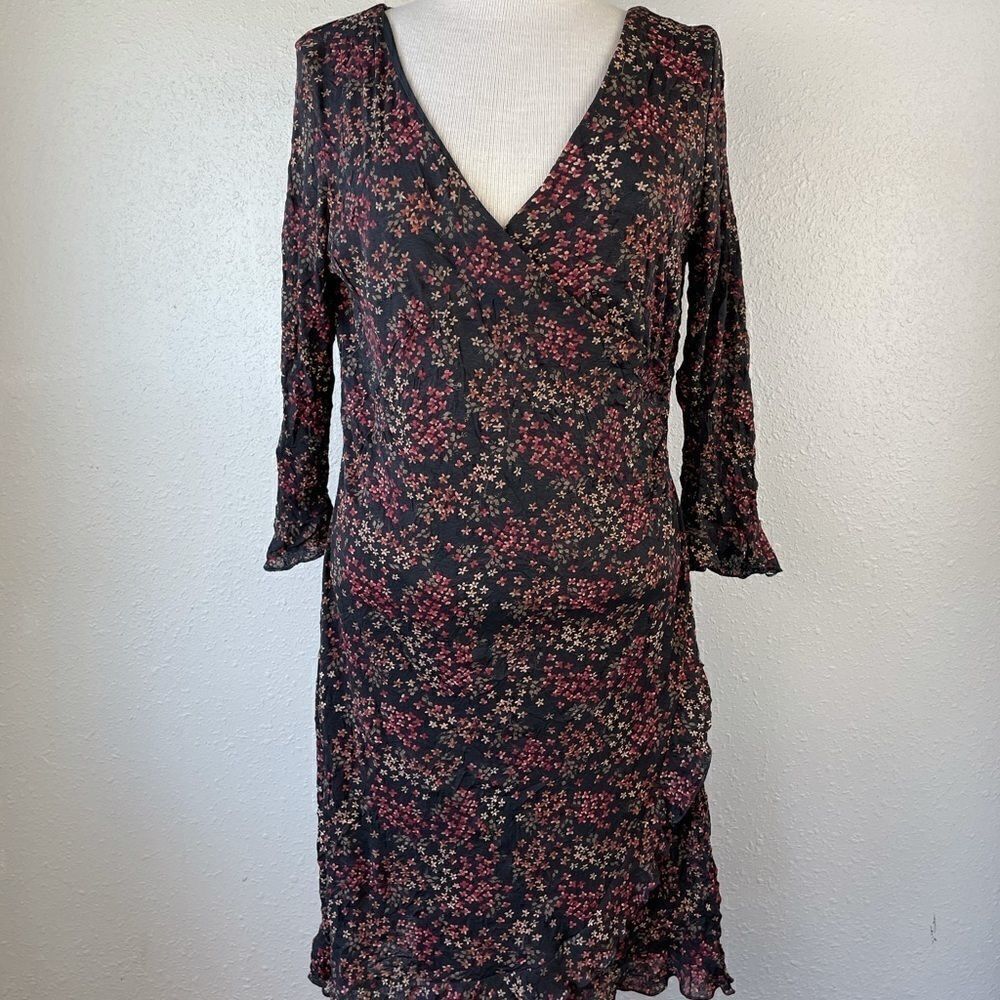 Vintage Alyn Paige Floral Midi Dress 11/12 EUC